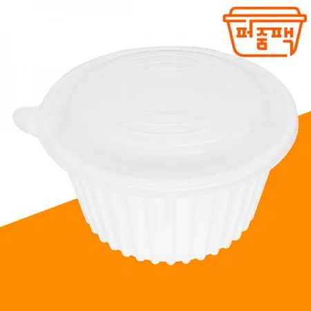 AJ-270파이 탕용기 왕대 백색 세트 이미지