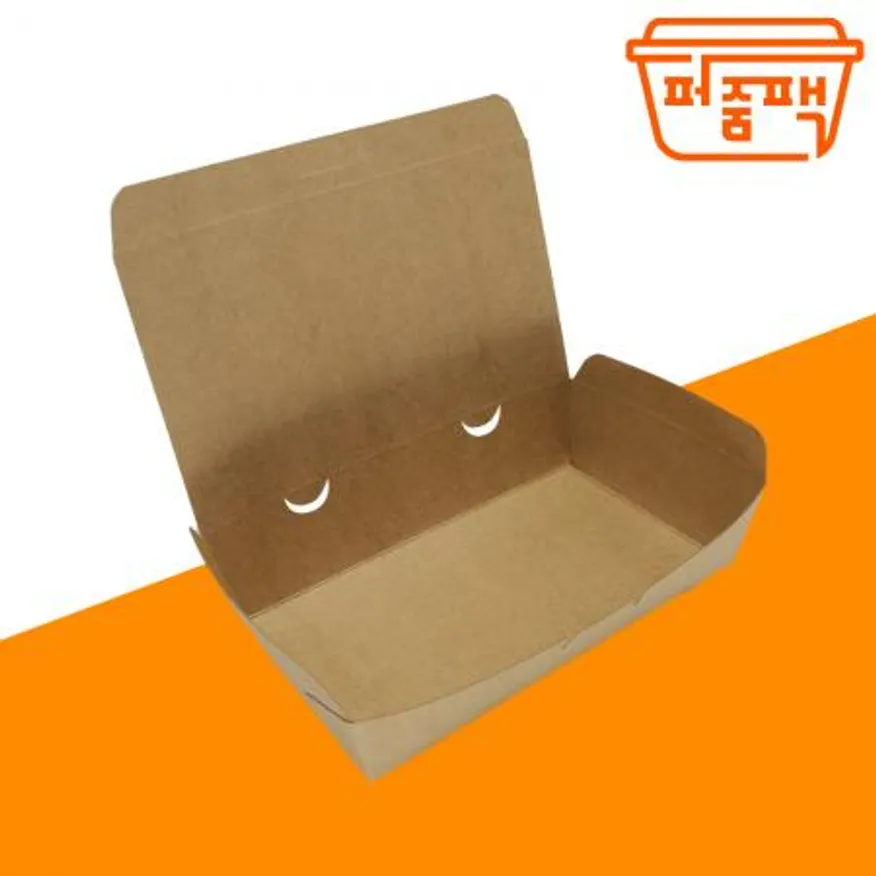 HUA-종이도시락 크라프트 1호 400개/ 종이용기 이미지