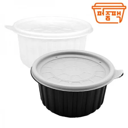 AJ-158 탕용기 중 검정 세트 이미지