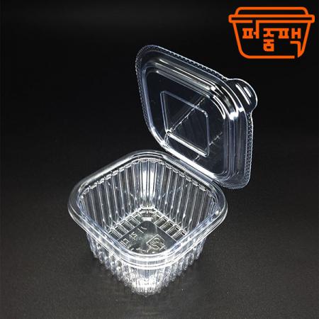 JH-사각원터치 대/ 투명 소스 반찬 용기