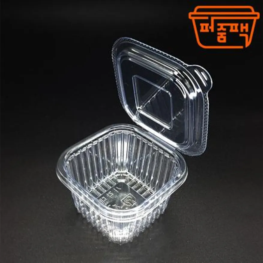 JH-사각원터치 대/ 투명 소스 반찬 용기 이미지