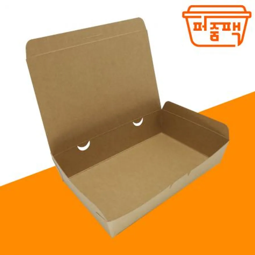 HUA-종이도시락 크라프트 3호 400개/ 종이용기 이미지