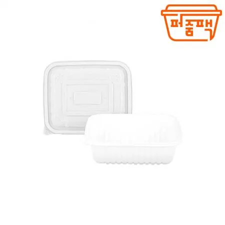 HG-1353호 사각찜용기 중 백색 세트 이미지