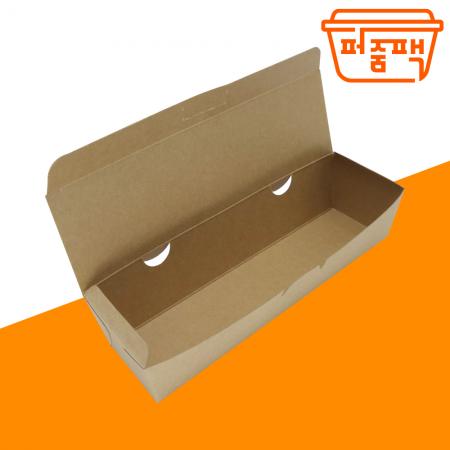 HUA-종이도시락 김밥한줄 크라프트 600개/ 종이용기