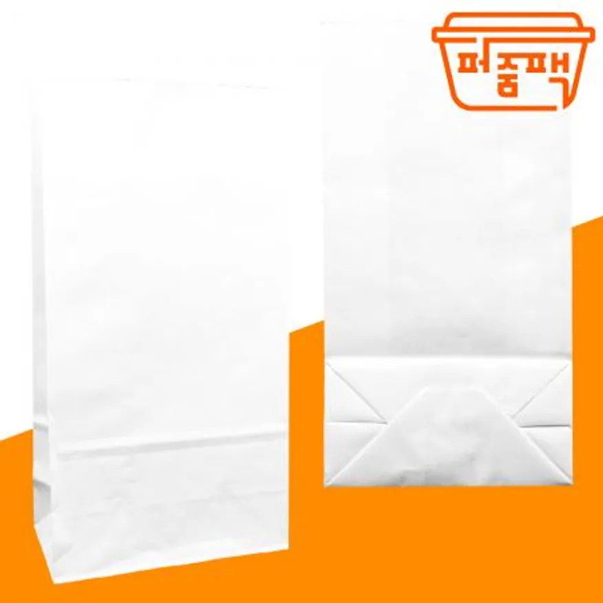 MP-각대봉투 화이트 대 1000장/ 백색 흰색 국산 종이봉투 붕어빵봉투 이미지