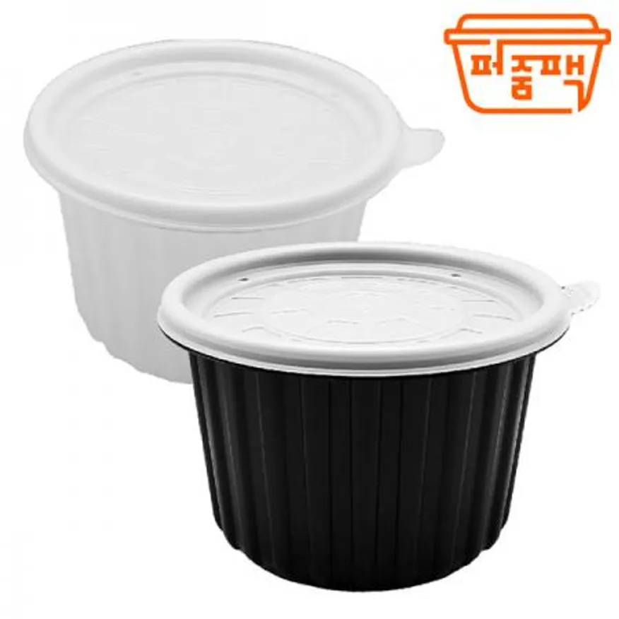 AJ-158 탕용기 특대 검정 세트 이미지