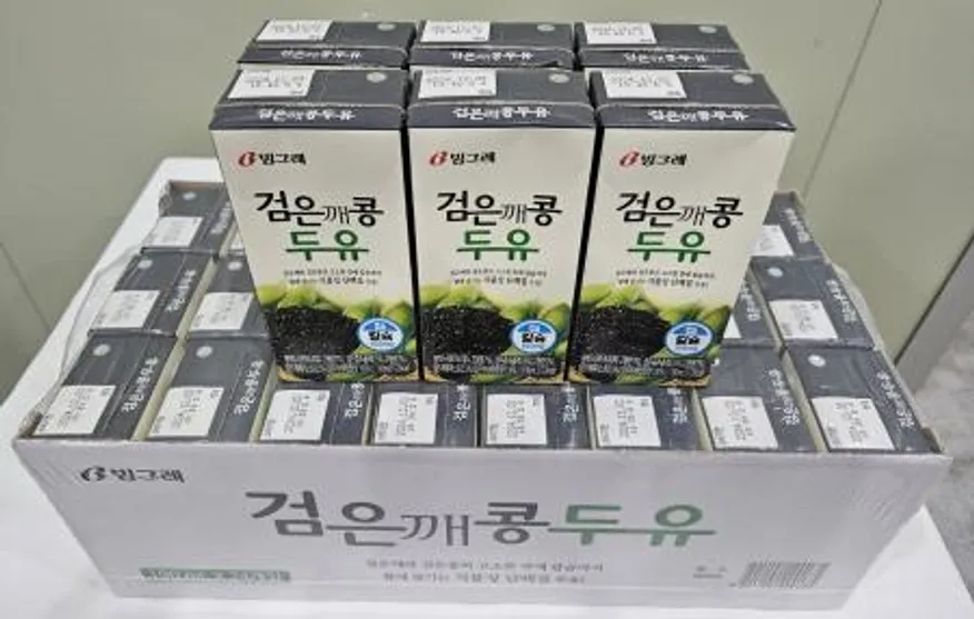 빙그레 검은깨콩두유 190mlx24 1박스 이미지