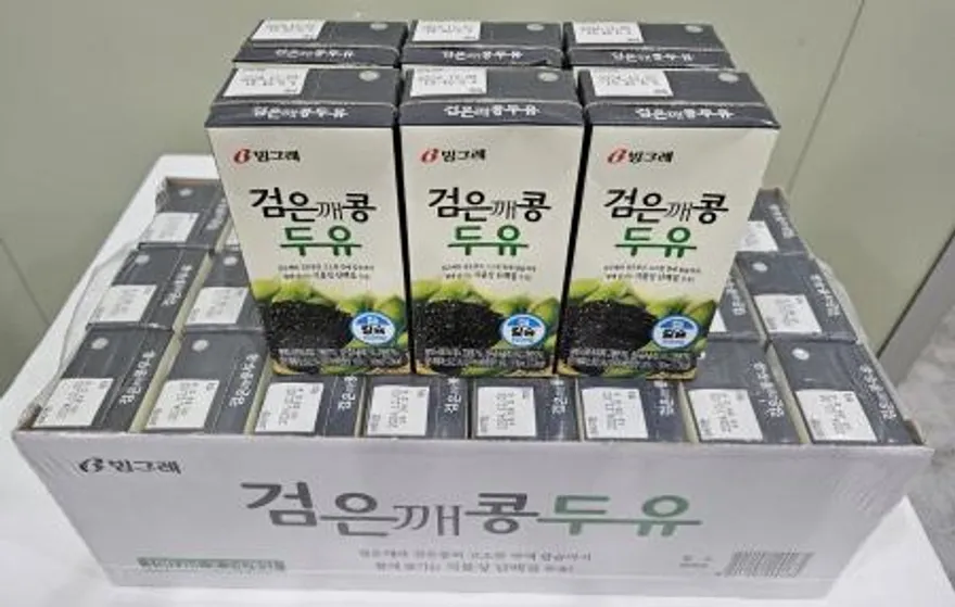 빙그레 검은깨콩두유 190mlx24 1박스 이미지