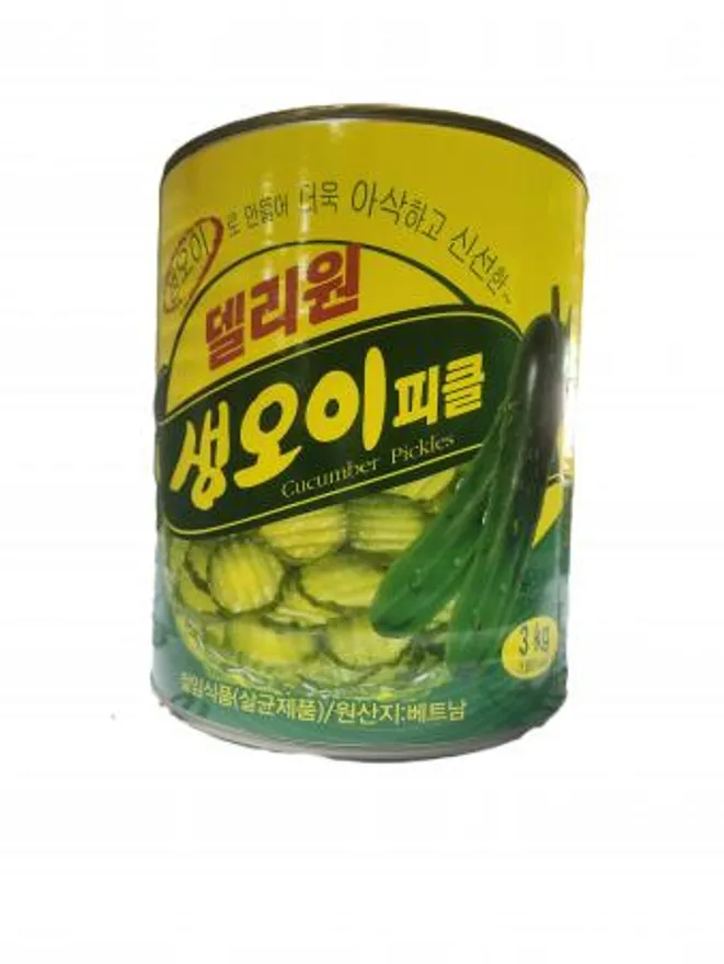 델리원 생오이피클 캔 3kg 이미지