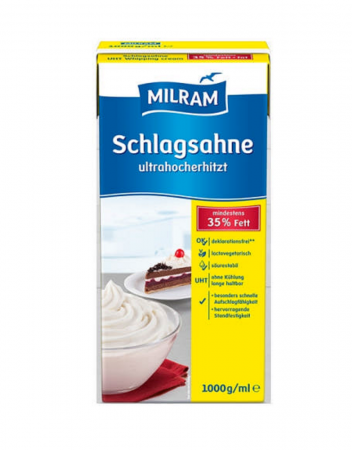 밀람 휘핑크림 동물성 조지방 35% 1L