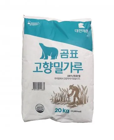 [D-2배송] 대한제분 곰표 고향밀가루 (100% 국산밀) 20kg