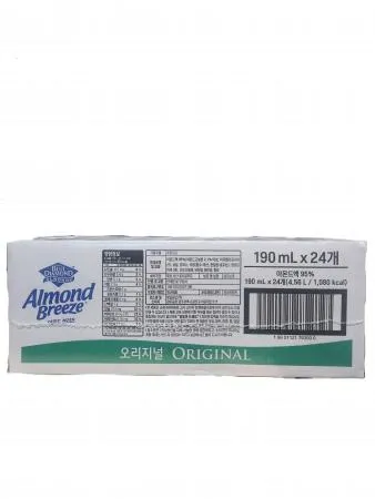 [D-2배송] 아몬드브리즈 오리지널 (190ml*24EA) 이미지