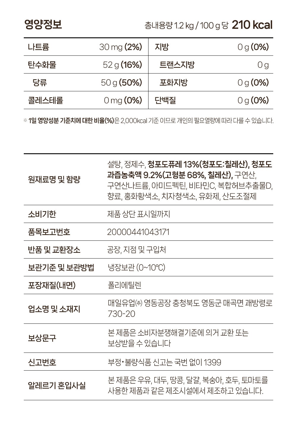 상품정보제공고시