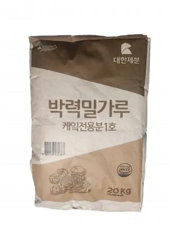 [D-2배송] 대한제분 박력밀가루 케익전용분1호 20kg