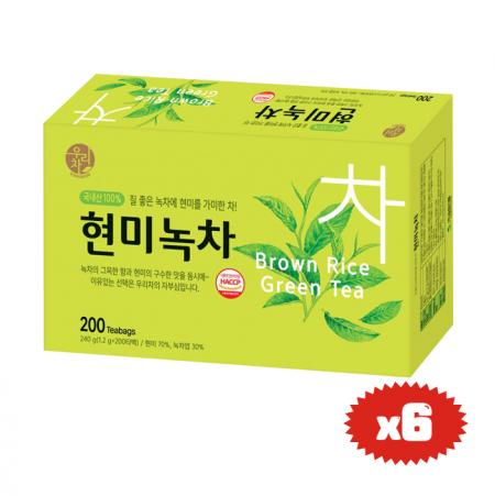 송원 현미녹차 200T x 6개