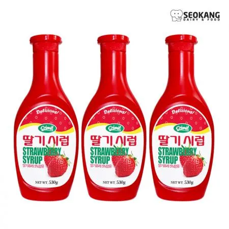 서강유업 딸기시럽 530g x 3개