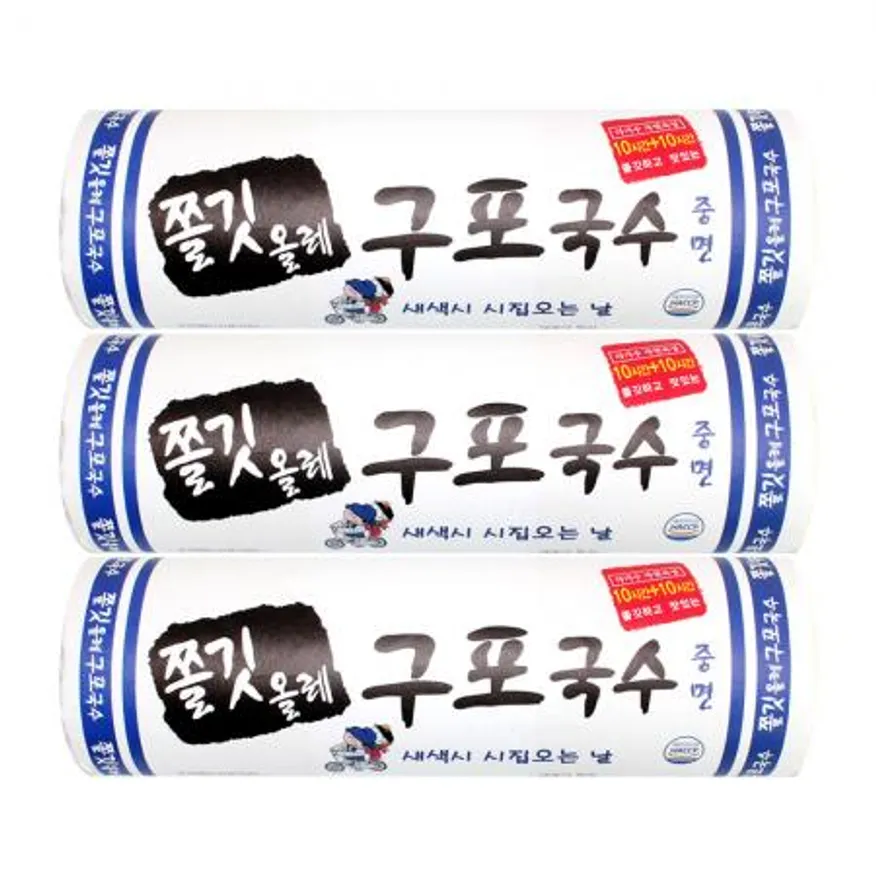 쫄깃올레 구포국수 중면 1.4kg x 3개 이미지