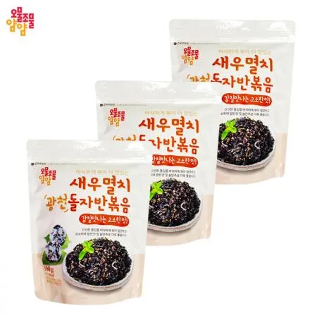 오물조물얌얌 새우멸치 돌자반볶음 300g x 3개