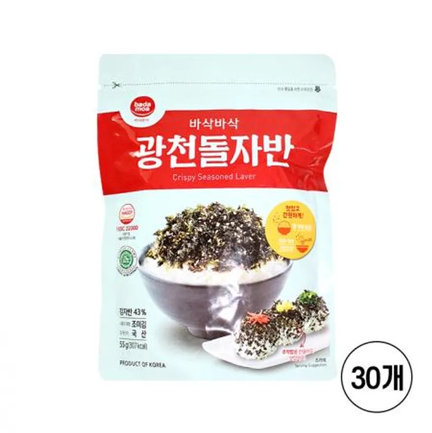 바다모아 바삭바삭 광천돌자반 55g x 30개 이미지
