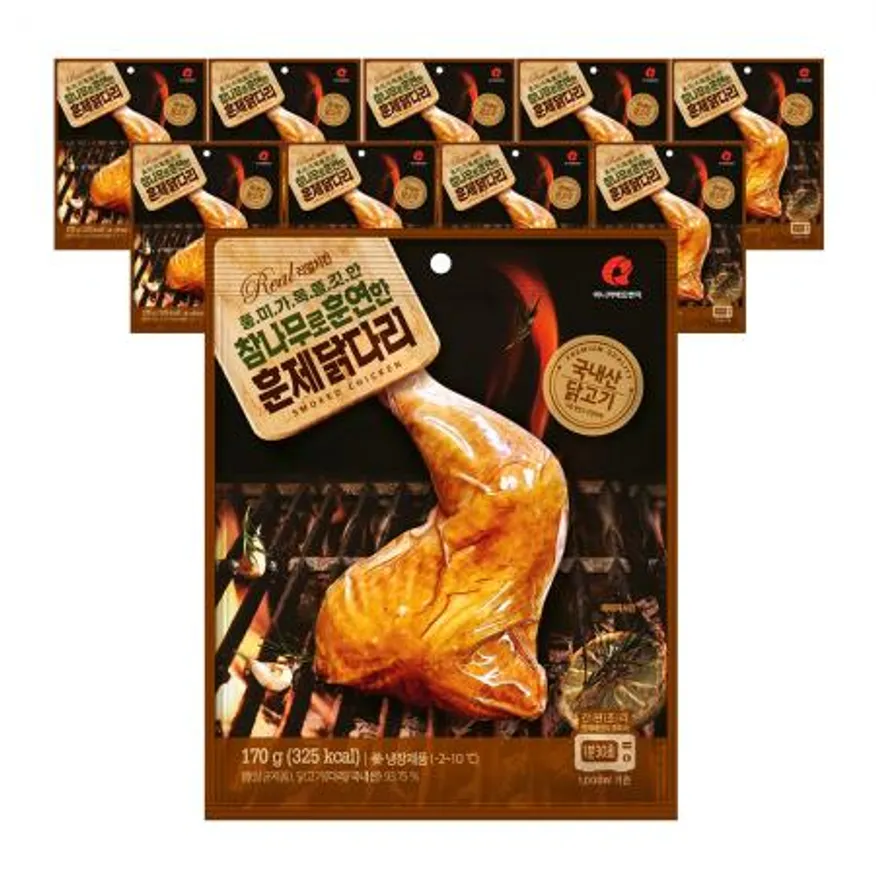 마니커 참나무로 훈연한 훈제 닭다리 170g x 10개 이미지