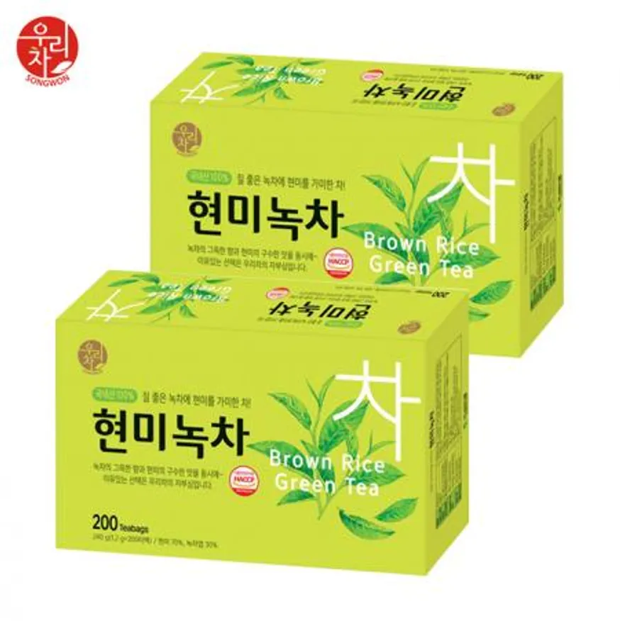 송원 현미녹차 200T x 2개 이미지