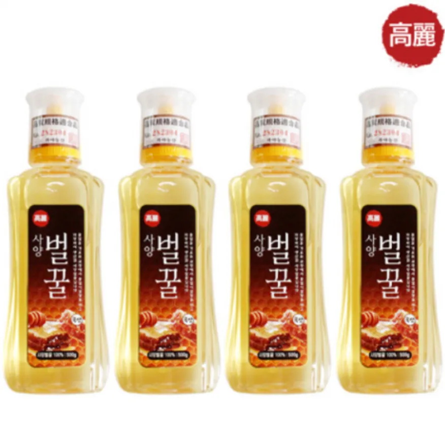 고려 사양벌꿀 500g x 4개 (국내산) 튜브형 이미지