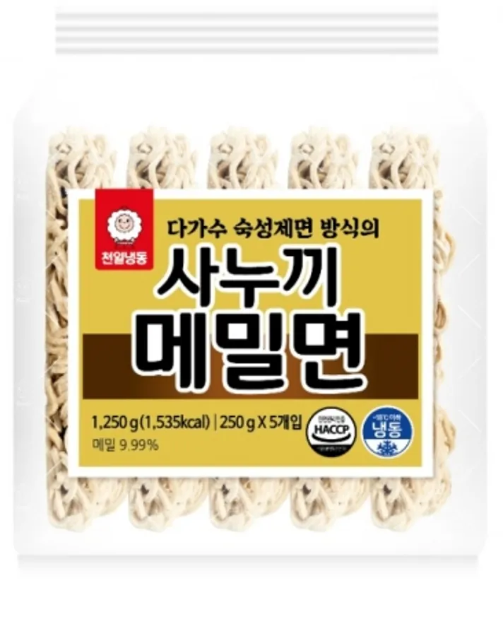 사누끼메밀면, 1.25Kg, 천일식품, 냉동 이미지