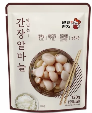 간장알마늘깐마늘(소용량), 1.2Kg, 반찬단지, 냉장, 중국