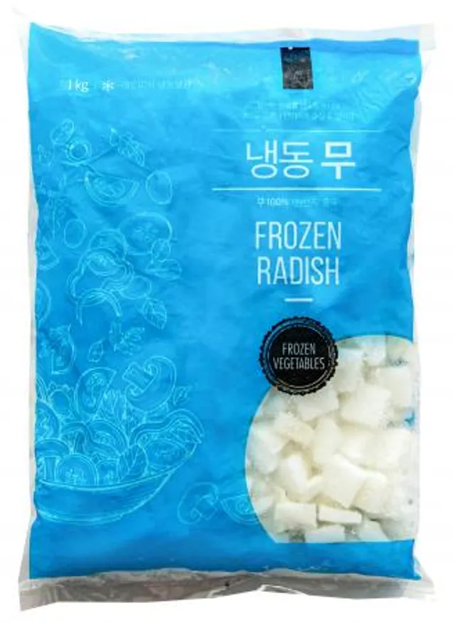 무,1Kg(2*2*0.5cm컷,개별냉동),상품,냉동,나박썰기,중국 이미지