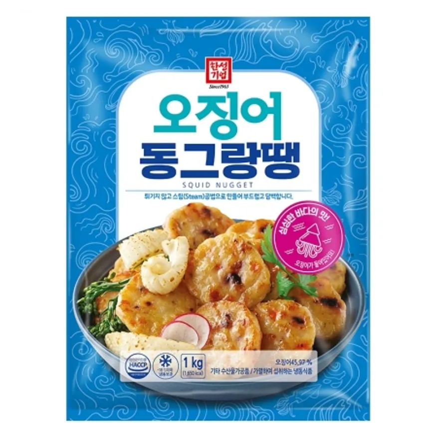 오징어동그랑땡, 1Kg, 한성기업, 냉동 이미지