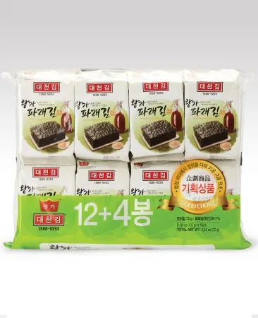 파래도시락김, 72g, 대천맛김,실온
