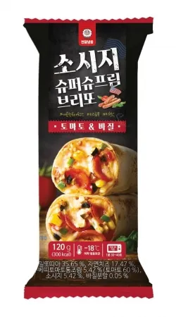 소시지슈퍼슈프림브리또, 120g, 냉동