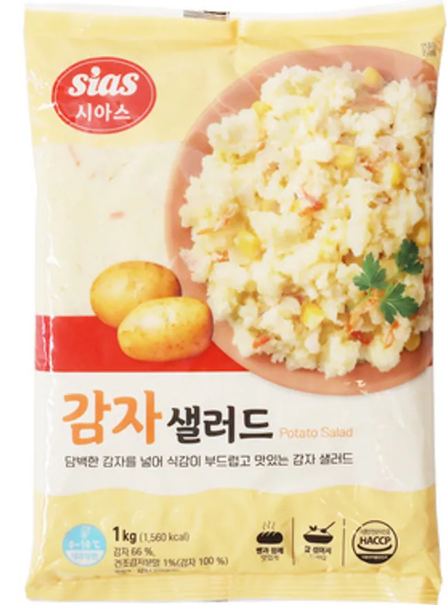 감자샐러드, 1Kg, 시아스, 냉장 이미지