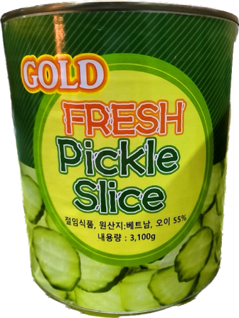 골드후레쉬오이피클슬라이스,3Kg,아주쿡,실온,베트남