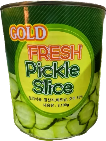 골드후레쉬오이피클슬라이스,3Kg,아주쿡,실온,베트남