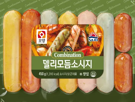 델리모듬소시지,450g(사조오양,냉동)