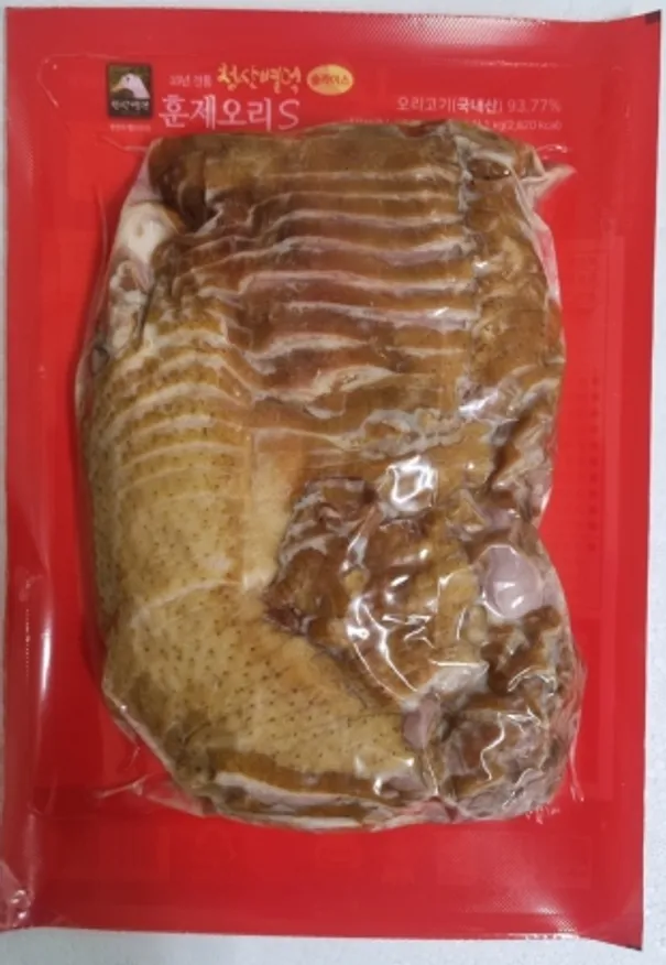 훈제오리S(슬라이스), 1Kg, 청산별덕, 냉장, 국산 이미지