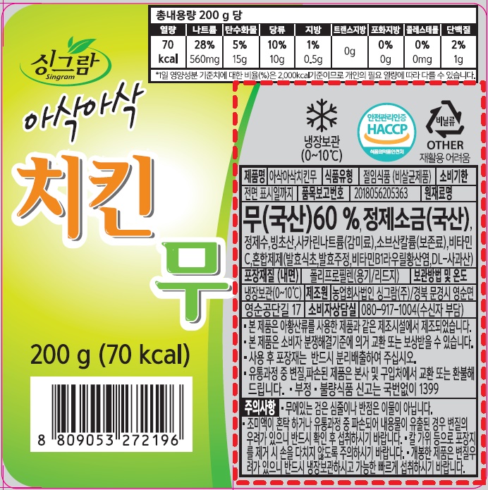 상품정보제공고시