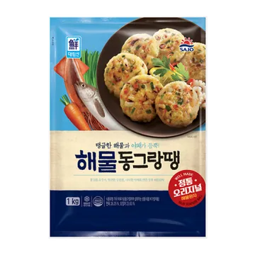 뉴해물동그랑땡, 1Kg, 사조대림, 냉동