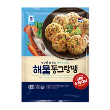 뉴해물동그랑땡, 1Kg, 사조대림, 냉동