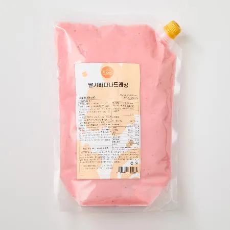 [H쿡]딸기바나나드레싱,2kg,스푸센,냉장