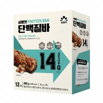 심플잇단백질바,600g(50g*12개),에스앤푸드,실온