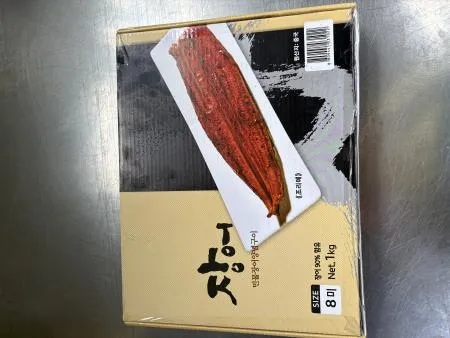 민물장어,1Kg(pk(8미),훈제,냉동,상품,중국 이미지