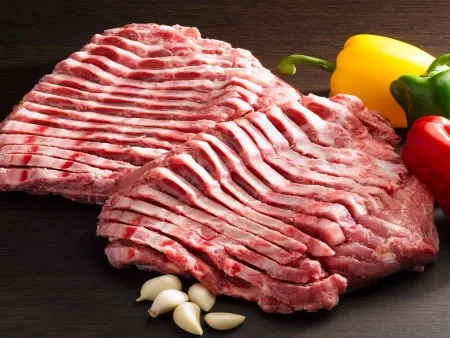 돈육(LA갈비),1kg(0.7~0.8cm),LA갈비,갈비,냉동,구이용,국산,밀봉/진공포장 아님