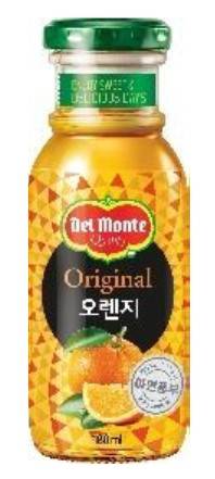 델몬트오렌지주스(롯데칠성,실온,국산)