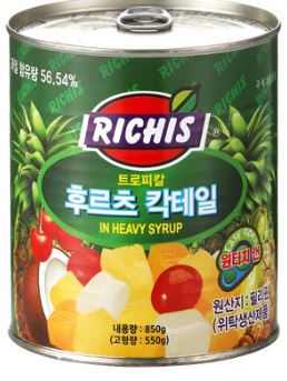 리치스후르츠칵테일,850g,동서,실온