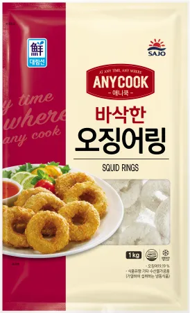 ⭐단독특가⭐애니쿡오징어링,1Kg(18g*55EA),사조대림,냉동