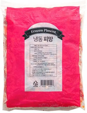 홍피망,1Kg(1*4cm슬라이스/개별냉동),상품,냉동,슬라이스,중국 이미지
