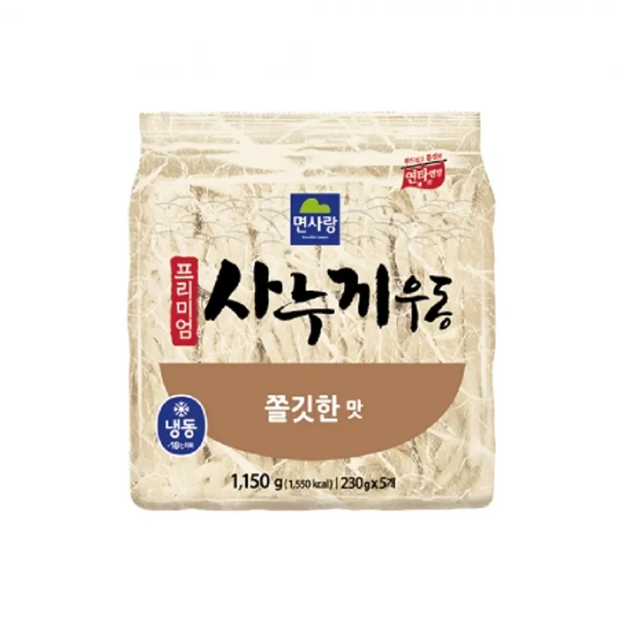 사누끼우동-쫄깃한맛, 1.15Kg, 면사랑, 냉동 이미지