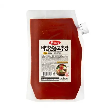 비빔전용고추장(비빔밥용), 2Kg, 움트리, 실온